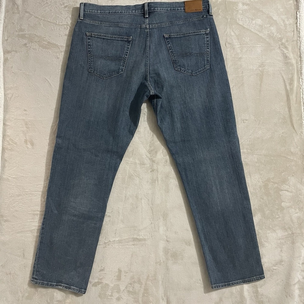Lucky Brand Jeans Mens Size 40x32 410 Athletic Fit Straight Blue Denim Stretch - Picture 10 of 10